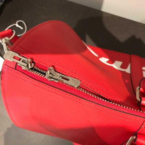 Louis Vuitton x Supreme 2017 pre-owned Keepall Bandouliere 45 travel bag - Picture 4 of 4